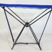 Vintage 190s folding camping stool with clutch