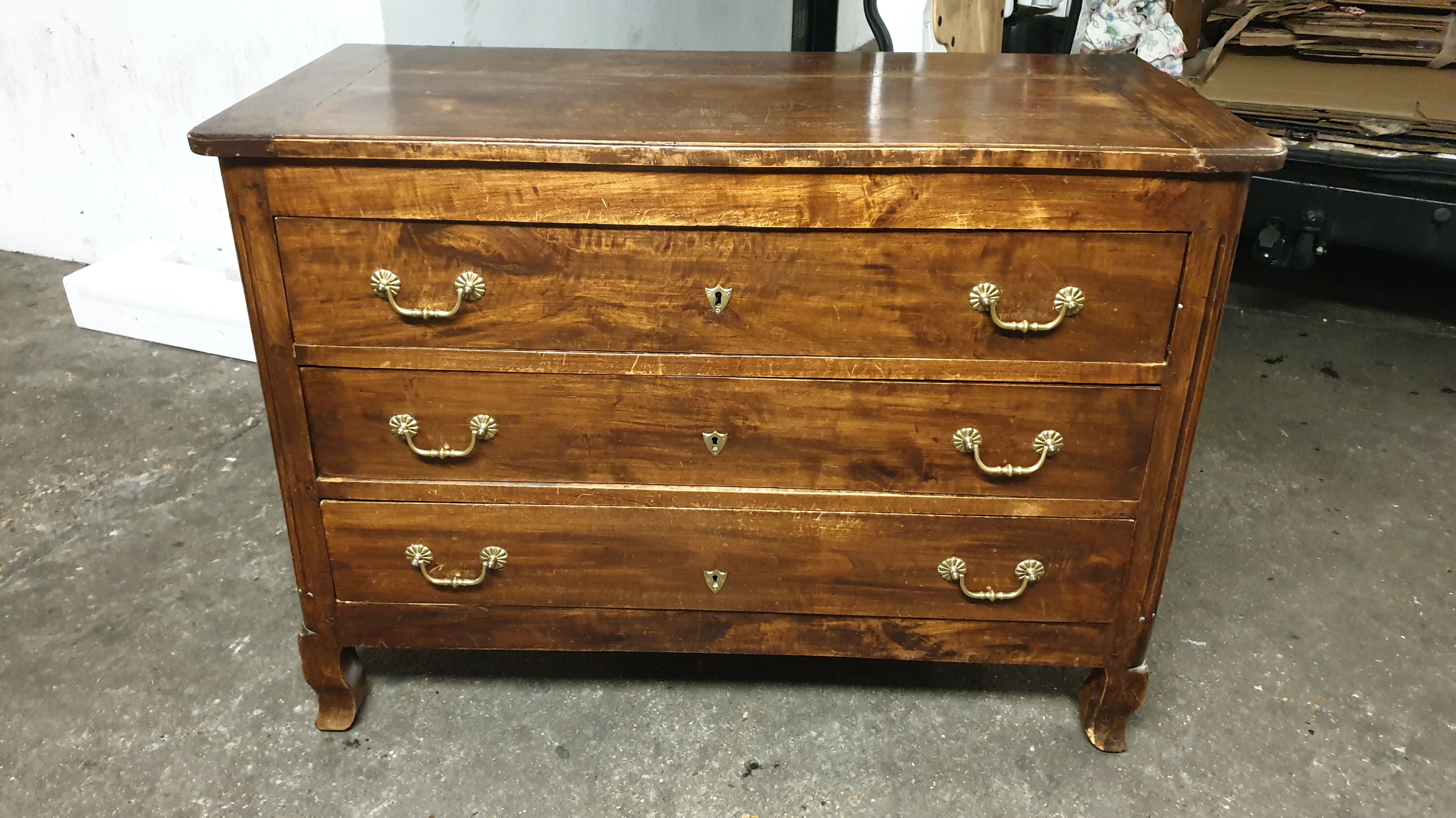 Louis XVI walnut chest of drawers