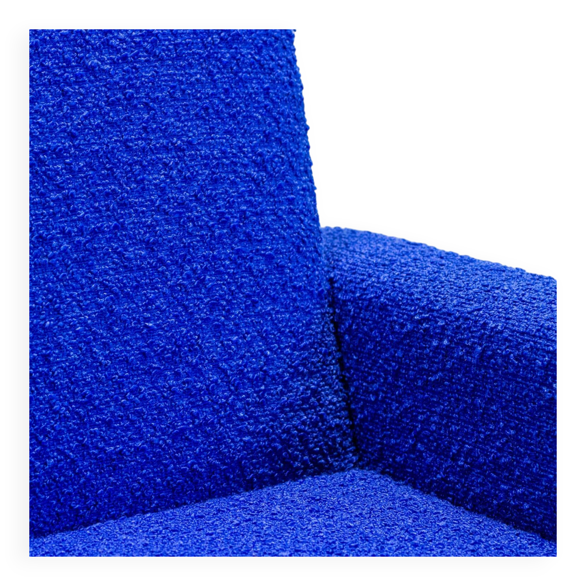 Electric blue armchair