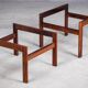Jardinières en palissandre danois des années 1960, ensemble de 2