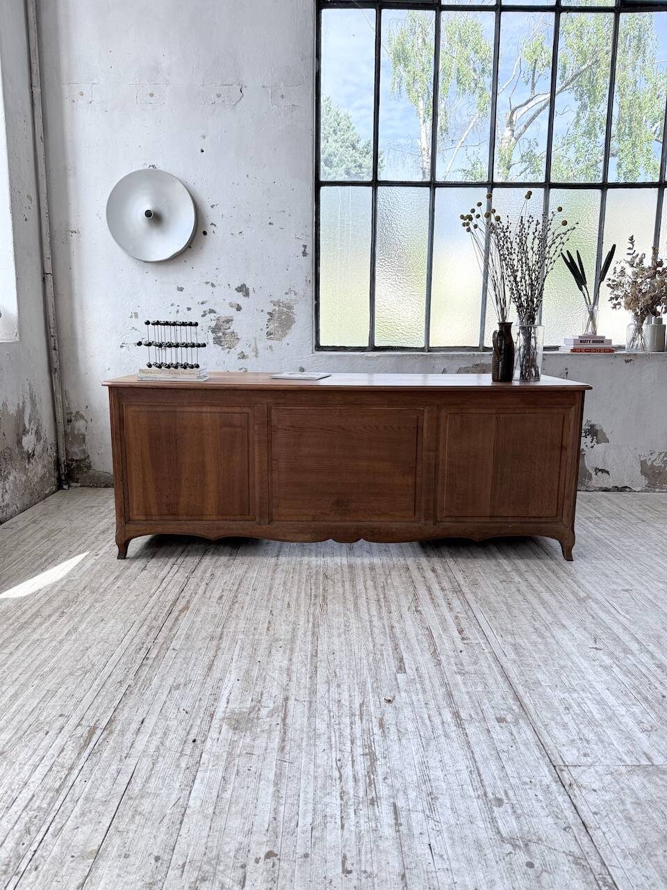 Oak desk or counter 1960