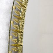 Cristal Art Mid-Century Modern Italian Ground and Gilded Mirror, 1960s