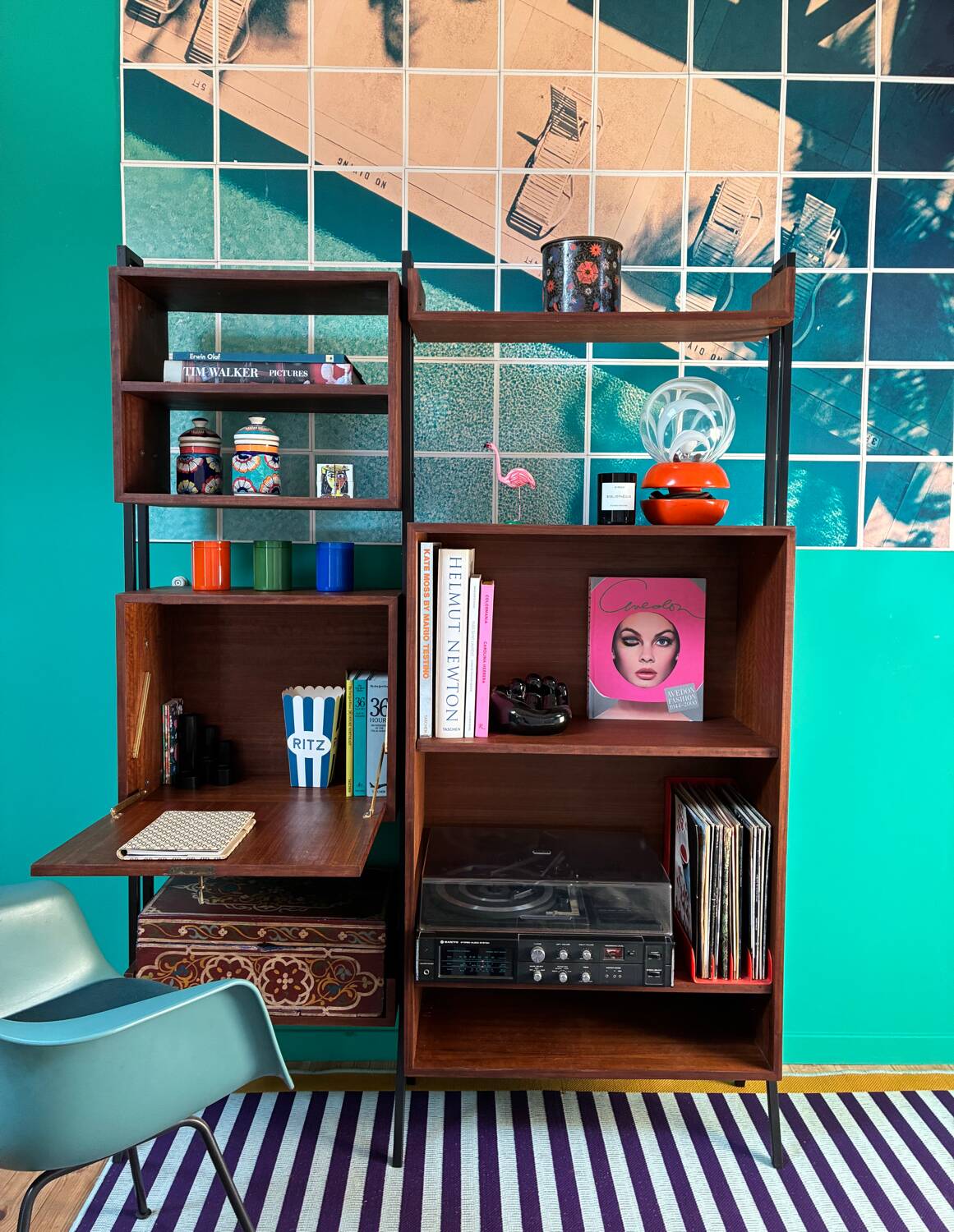 Vintage Scandinavian Library