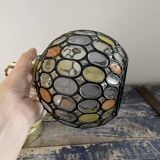 Vintage faceted pendant light