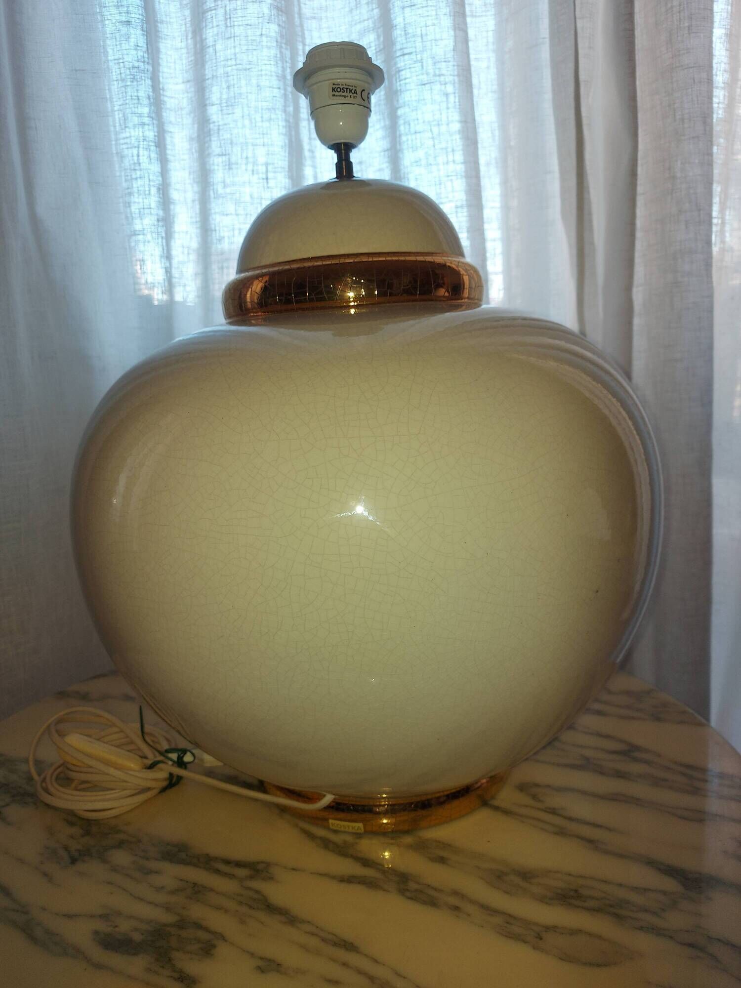 Large ceramic lamp from the 80's KOSTKA