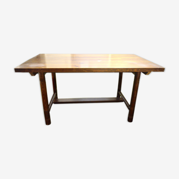 Exotic wooden rectangular table