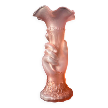 Vase en verre main