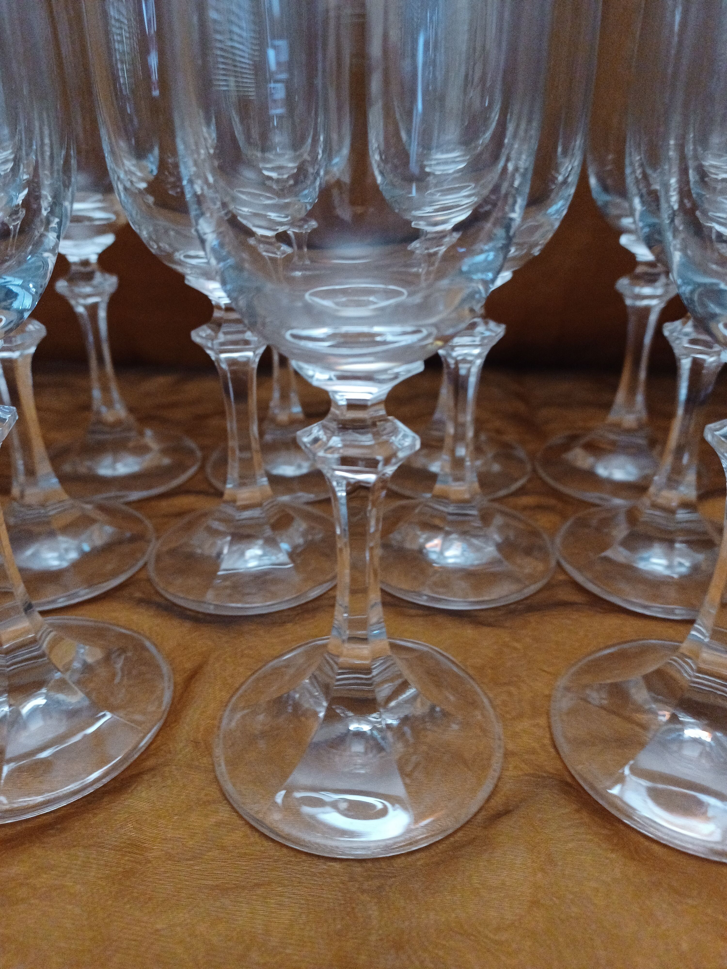11 Champagne Crystal Flutes.