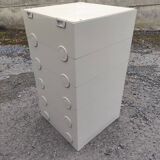 Vintage orange plastic drawer cabinet