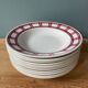 Série de 11 assiettes creuses vintage en faïence de Badonviller