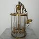Glass and brass lantern