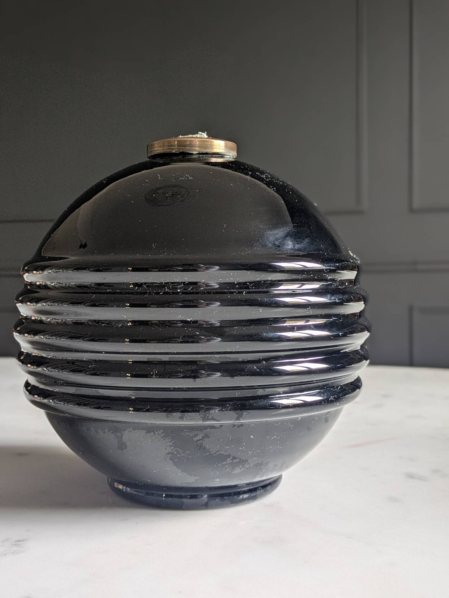 Art Deco lamp base by Jacques Adnet