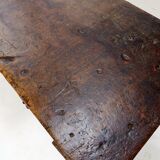 Console espagnole en chêne massif du XVIIIe siècle