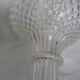Vase carafe en verre décor pointe de diamant ananas