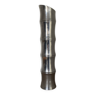 aluminium cast vase Bamboo 1980