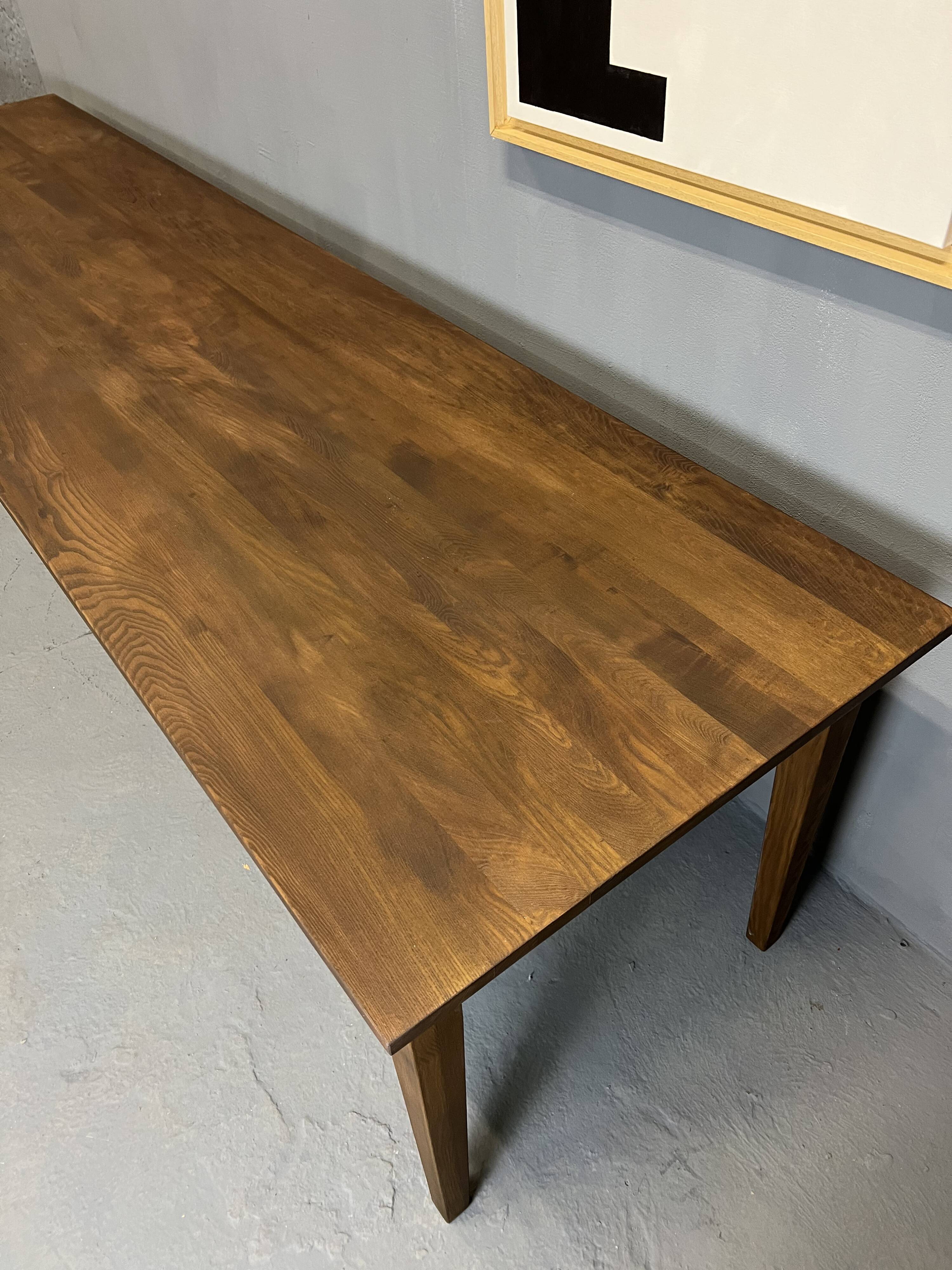 Farmhouse table "Dark Brown", spindle legs XXL 300 X 90 cm
