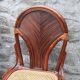 Lot de 2 chaises vintage en rotin avec assise cannage