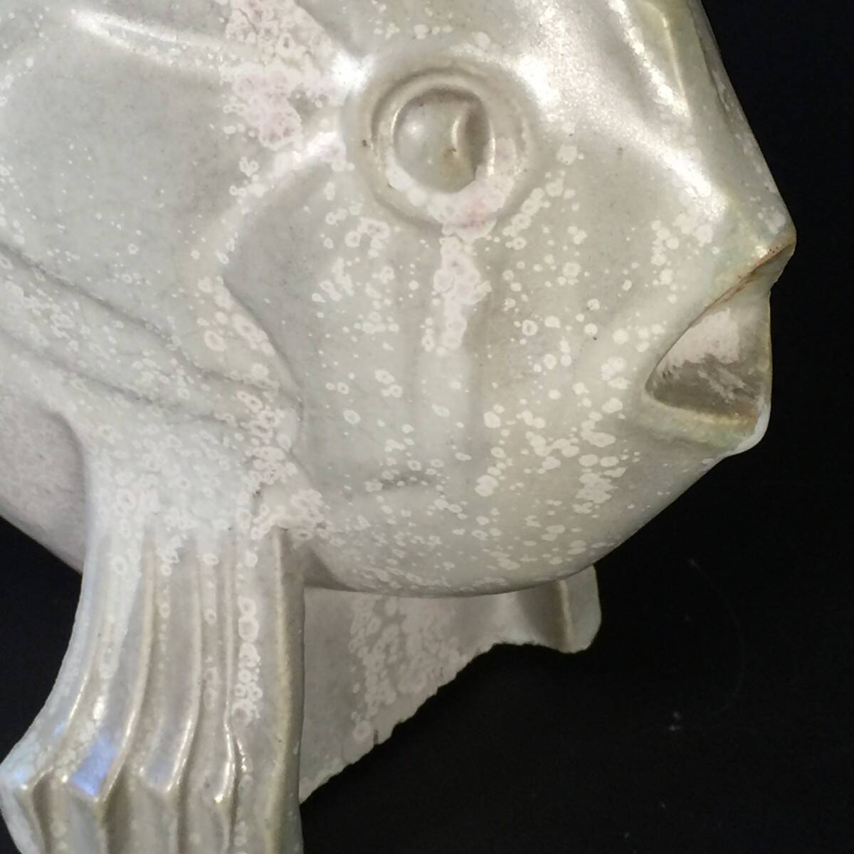 Salted Stoneware Sculpture, Art Deco - Roger Guerin "Fish" Circa 1925/1930
