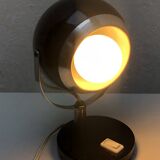 Lampe eyeball à poser noire, 1960/1970