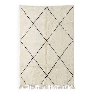 Grand tapis Beni Ouarain à losanges 200x300 cm