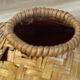 2 rattan lampshades