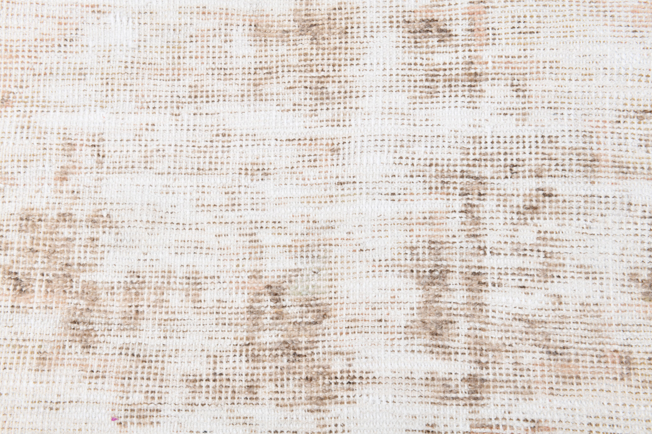 Distressed wool vintage runner rug 312x76cm