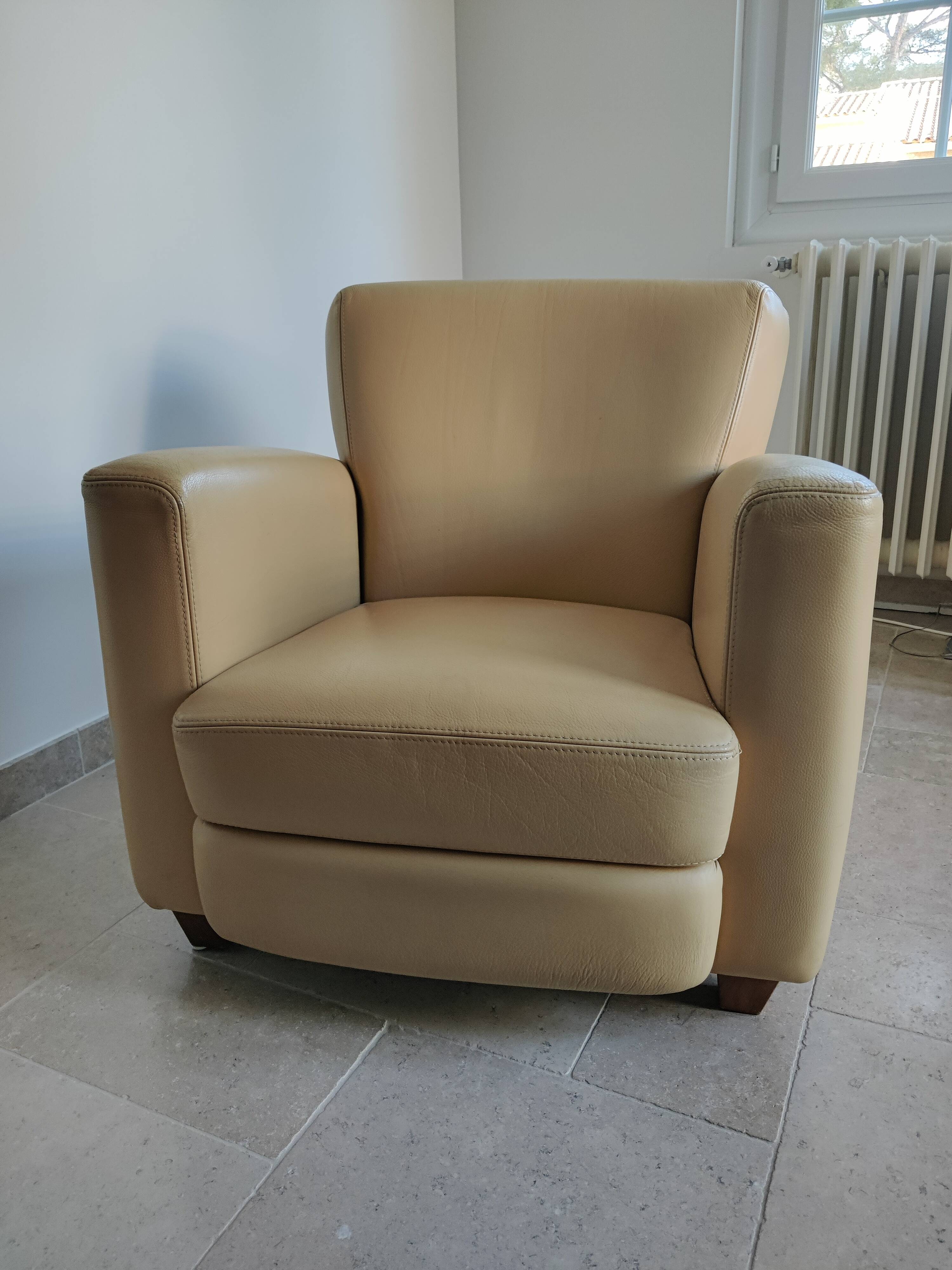 Leather armchair