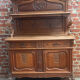 Antique oak sideboard, Louis XV rococo style, late 19th century.