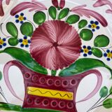 Old plate with floral motif