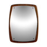 Vintage Mirror, Teak Wood, Sweden 1950's