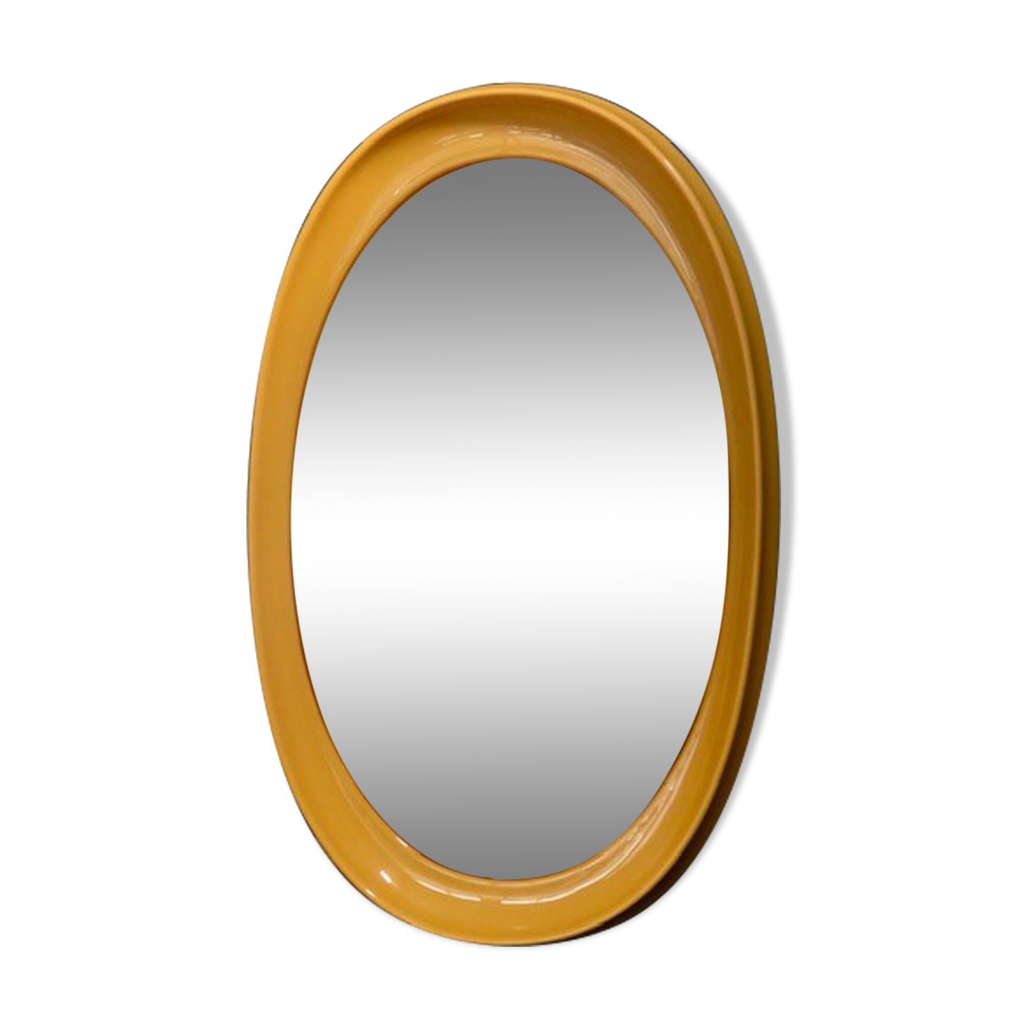 Miroir ovale en plastique moulé
