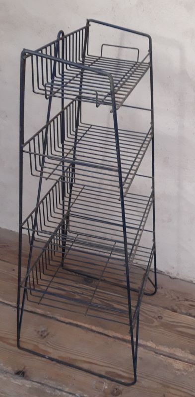 Display metal store shelves