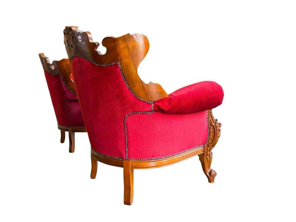 Set de 2 fauteuils baroques vintage / fauteuils / sièges