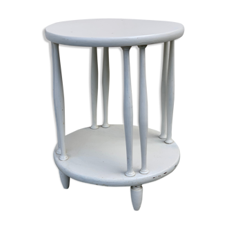 Healing or roundwood side table on 2 levels