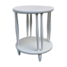 Healing or roundwood side table on 2 levels