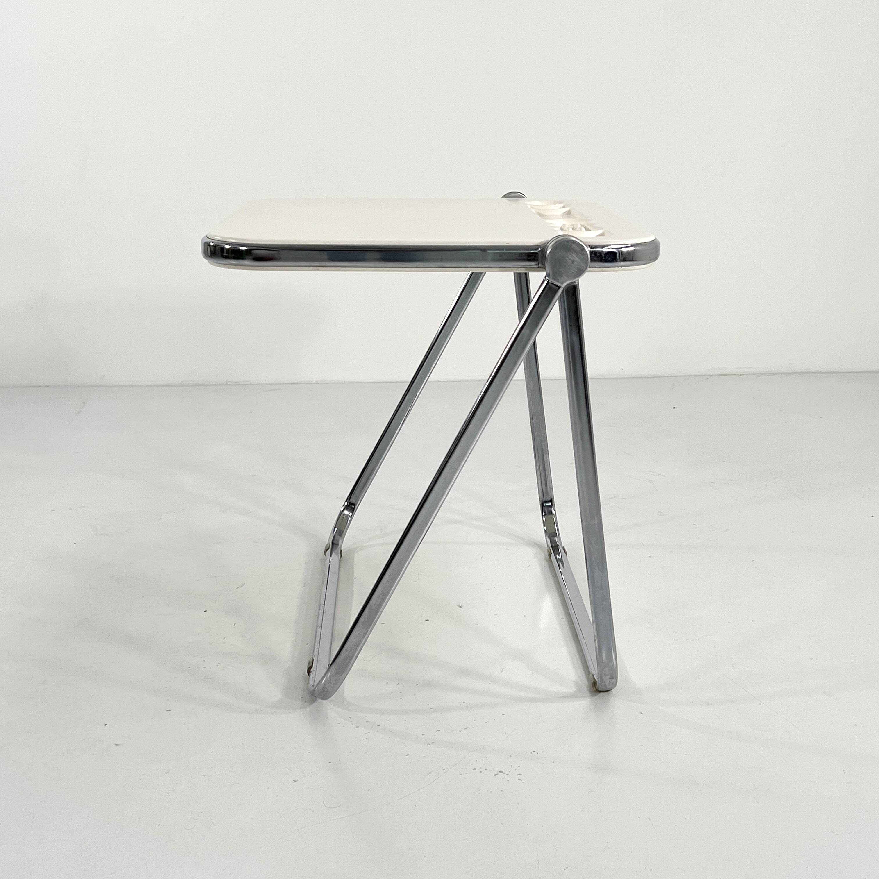 Platone white folding desk by Giancarlo Piretti for Anonima Castelli 1970