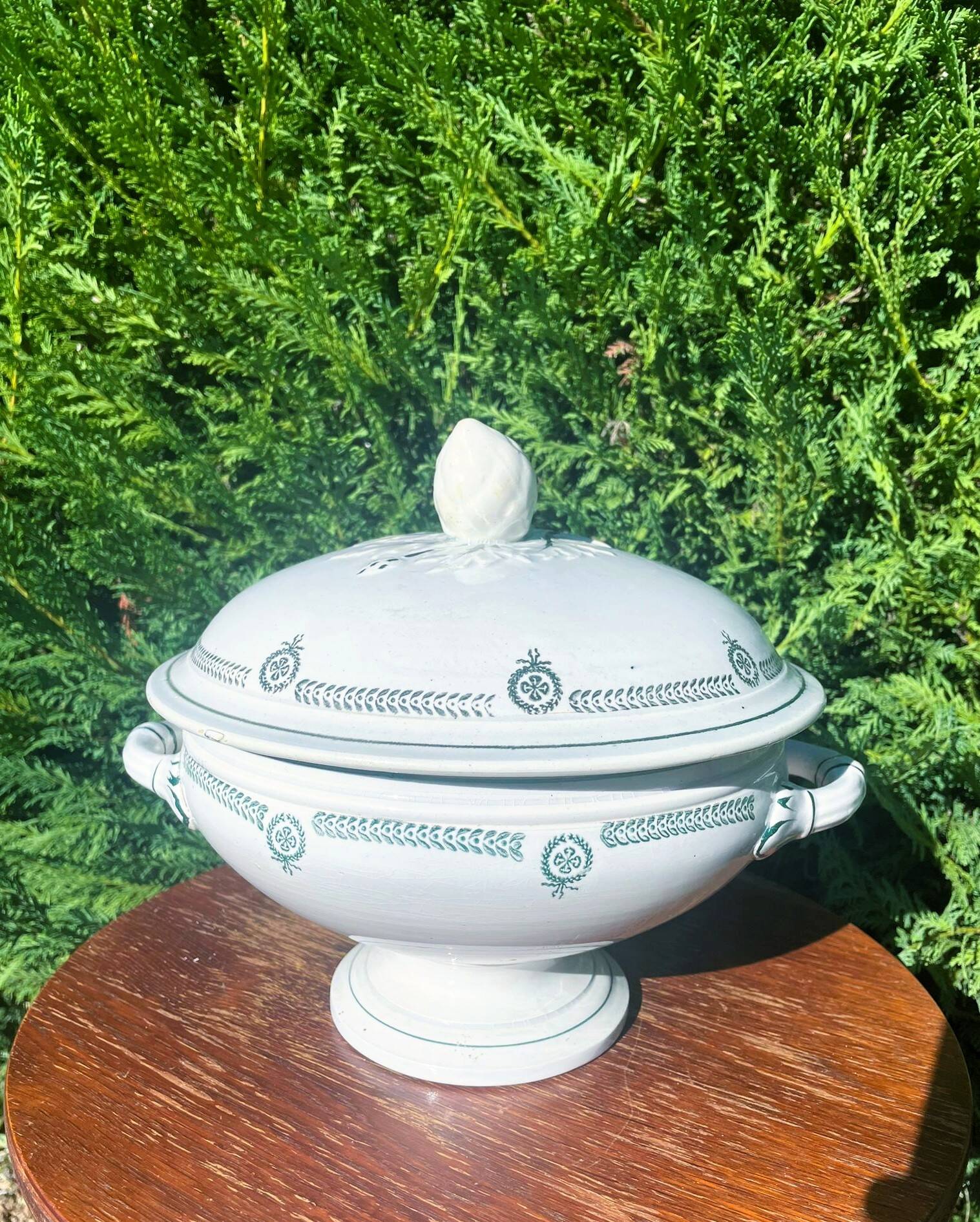 Castres earthenware soup tureen
