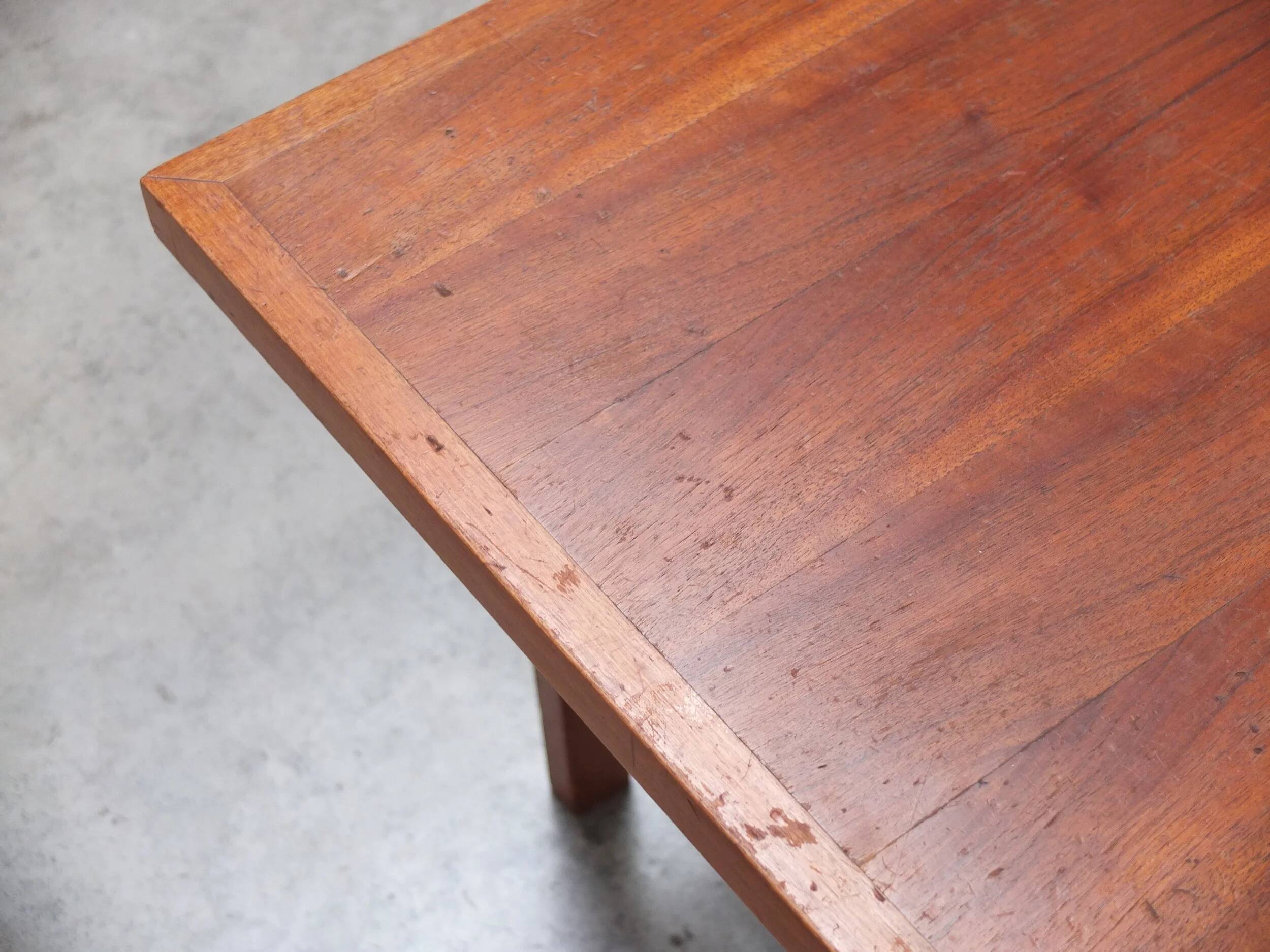 Walnut coffee table with ceramic tile by Jos De Mey for Van Den Berghe-Pauvers, 1960s