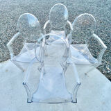 4 Starck Louis Ghost chairs