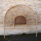 Headboard rattan and caning 2 people