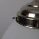 Vintage chrome opaline pendant light, 1970s-80s