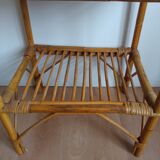 Vintage bamboo bedside pair