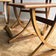 Set of 3 nesting tables from Nathan editions in teak and beech.