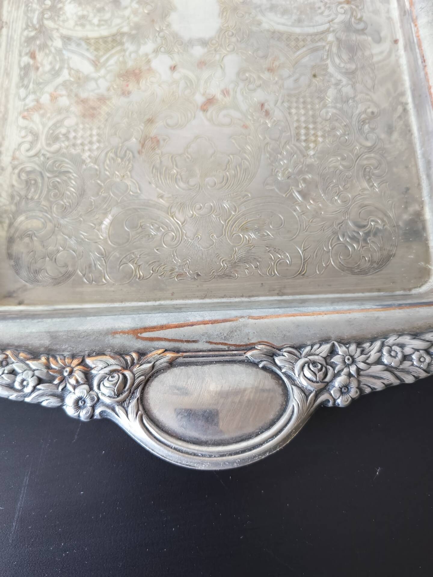 Silver-plated English tray