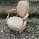 Antique armchair in Louis XVI style, 19th century.