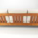 Three-seater teak sofa by Juul Kristensen for Glostrup, 1970s.