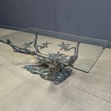 Vintage bonsai coffee table by Willy Daro, 1970s