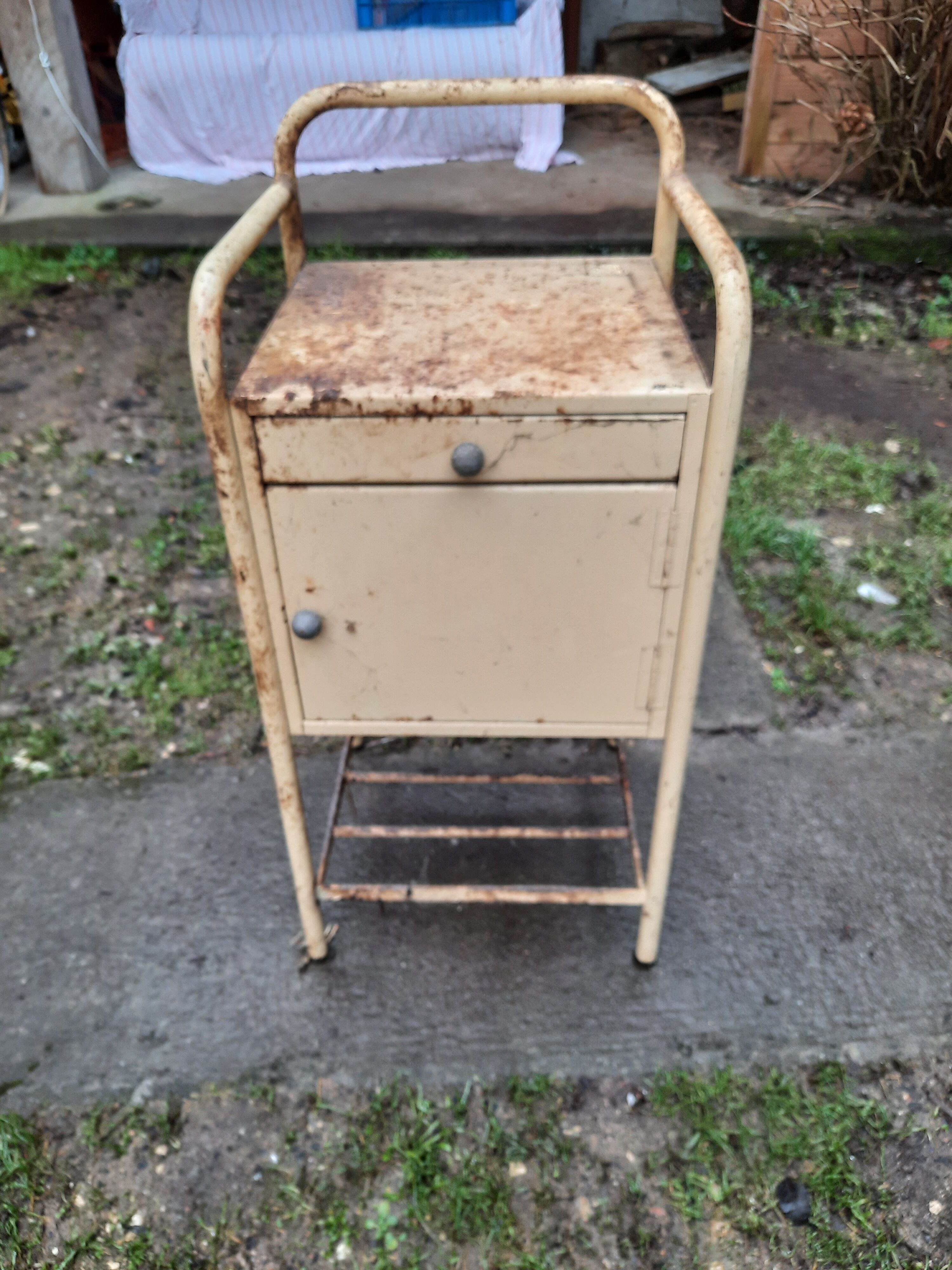 Industrial bedside table year 30