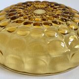 Amber crystal dish circa 1960