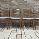 Set of 4 vintage Welzel chairs in 1970s Scandinavian style.